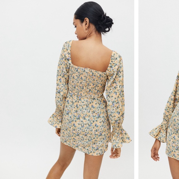 Kiss The Sky Floral Bardot Mini Dress - Picture 2 of 3